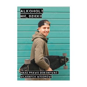 plakat alkohol nie dzięki