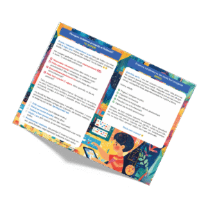 Moi koledzy. Na podwórku i na ekranie – ulotka o bezpieczeństwie w grach i sieci dla klas 1-3 SP