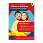 Przemoc zbyt często pozostaje niezauważona! – plakat profilaktyczny